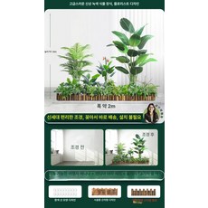 실내외 인조 화단 조경 꽃상자 베란다 회사 모조, 트래블러스 팜 대형 조경 A B