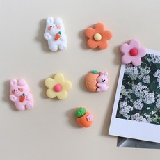 당근토끼 7P set 냉장고 현관문 인테리어 사무실 자석 작지만 강력한 귀여운 마그넷, 당근토끼 7pcs 세트 자석