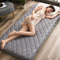 사계절 매트리스 다다미 매트 쿠션 바닥 침실 누빔 접이식 매트리스 수면매트 매트리스, 회색, 50mm