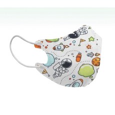 荷康 3D幼幼立體醫用口罩 0-3歲, 1個, E宇宙探險