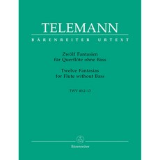 Telemann 泰雷曼：12首長笛幻想曲 TWV 40:2-13 / BA2971 樂譜, 1個