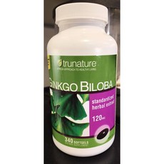TruNature 銀杏葉膠囊 120mg 340顆, 1個