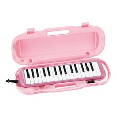 SUZUKI 스즈키 키보드 하모니카 멜로디온 알토 32키 파스텔 핑크 MXA-32P 경량 본체 하드 케이스