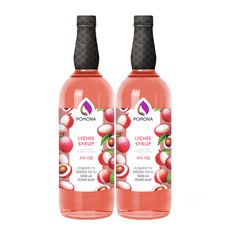 포모나 리치 시럽 1000ml 2개세트, 2개, 1L