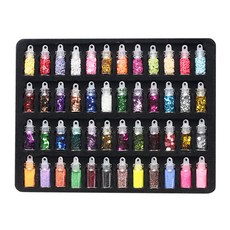 레진아트/네일아트/공예용반짝이가루 글리터 48종세트, 1개