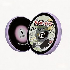 GUVC 스마트 사이버 배지 애니메이션 E 금속제 1.7 인치 HD 디스플레이 대응 전자 생생한 이미지 표현 Bluetooth 6.0 연결 부드러운 터치 조작 GIF 동영상 장시간, 1개, 상세페이지 참조