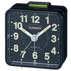 Casio TQ-140-7EF 신호음 알람 시계, 블랙