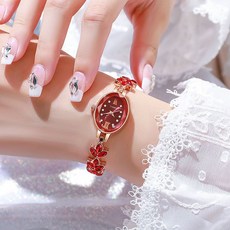 여자시계 패션시계 릴리아 여성 손목시계 레드 han+47496WY