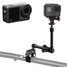 OSMO 액션캠 매직 거치대 호환 암 액션 오즈모 DJI 4 frs+SplUPa, 1개, 단일