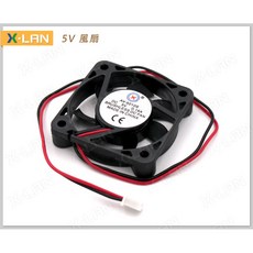 X-LAN 5010 5x5x1 公分 散熱風扇 5V，迷你靜音設計，高效散熱，適用於多種電子設備, 1個