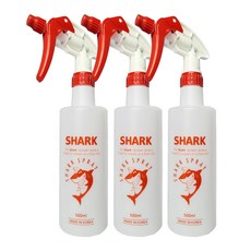 샤크 분무기 물뿌리개 스프레이건 공병, 레드, 3세트