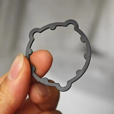 알루미늄 합금 7075-T6 크랭크 와셔 두께 2MM SRAM 3핀 크랭크에 체인휠 오프셋 조정 자전거 부품, 1MM Washer, 1개