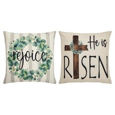 [ 658783 ] VHC 브랜드 리조이스 베개 커버 2개 세트 길이 45.7cm x 너비