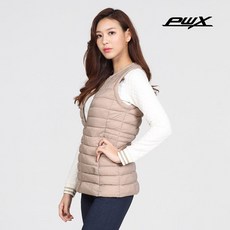 PRO WORLD CUP 女款素色拉鍊式長版輕量背心 Q319-6659-1IG