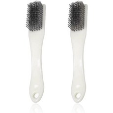 신발 슬라이더용 2팩 볼링화 브러시 2-in-1 헤비 듀티 스크러버 골프 클리트 및 부츠용 진흙 먼지 내구성 스테인리스 스틸 와이어 클리너 키트