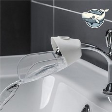 어린이 손씻기 용이한 실리콘 수도꼭지 연결탭 sty*03488Tc, 1개