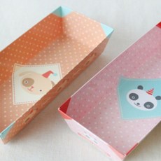 GM13 야미직사각도시락2개 일회용도시락 종이도시락 선물박스 아기앤자기 야미데코 집선물포장 어린이 dew+99866hW