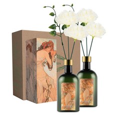 라플로리아 꽃 디퓨저, 2개, 500ml, S2한가득꽃집향/B1카네이션L12/화이트