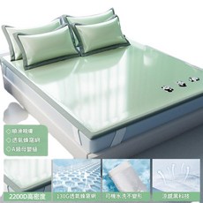 母親節新款 A類母嬰級冰絲涼席床墊床單床笠, 床單款『蘋果綠 白熊日記, 1個
