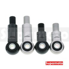 Supamoto 後避震增高器 (圓頭/魚眼座/鋁合金/通用型/檔車適用/避震加長加高), 1個, ㄇ頭-銀色 (1個)