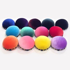 고급 벨벳 핀쿠션 칼라 핀봉 시침핀 손목 비로도 시침핀꽂이 바늘꽂이, 1개, 랜덤색상