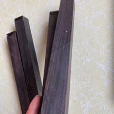 흑단나무 목봉 음핑고 막대 목재 각재 DIY 재료, 33x4x4cm