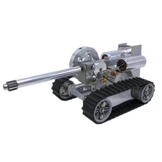 스털링 엔진 탱크 모델 플립 플라이휠 스타트 연료로 작동 기계 장난감, 01 Stirling engine