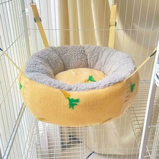 순면 강아지 카시트 이동 차량용 방석 소파 반려동물 이동식 가방, 노란 무회색 벨벳, S소형