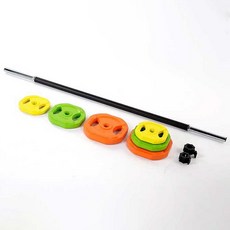 사이먼 바디펌프 세트 칼라바벨 역기 아령 덤벨 바벨원판, 1개