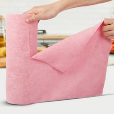 오솜 행주 빨아쓰는 주방 타올 극세사걸레 30CM 30매, 1개, 핑크