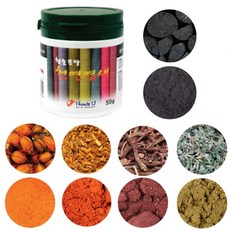 천연염색 분말 50g 염색재료 백반 참숯 자초 쑥 치자, 1개