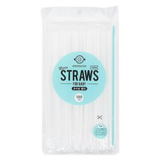 그로미미 일회용 빨대 18cm, 100개, 1세트