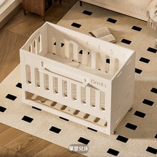 嬰兒牀拼接大牀斜坡防吐奶多功能可升降可移動新生兒寶寶牀尿布臺, 防吐奶嬰兒牀