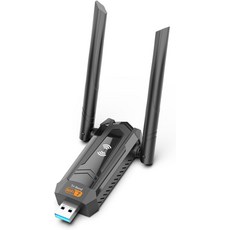 톱 PC 노트북용 Gsys BE6500 Wi-Fi 7 USB 어댑터 6452Mbps 트라이밴드 무선 네트워크 카드 5dBi 고이득 안테나 Windows 0용 3.0 드라이버 프리