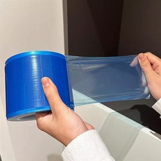 일회용 위생 보호필름 롤 변기 시트 커버 방수 오염방지 주방 욕실 식기 냉장고 다용도 필름 15m 2p, 블루, 2개