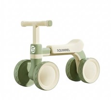 ZH지호 실내 무소음 미니바이크 아기 자전거 유아 붕붕카, 1개, 록색