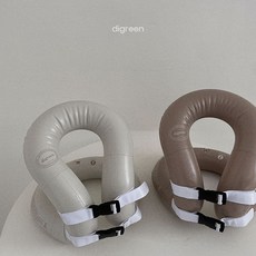 디그린 네츄럴스윔베스트 남여아동 유아키즈 물놀이 넥튜브 구명 튜브 조끼 퍼들점퍼, 베이지, 1개