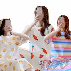투요 여름 롱 원피스 잠옷 임산부잠옷원피스 롱원피스잠옷 여성잠옷원피스