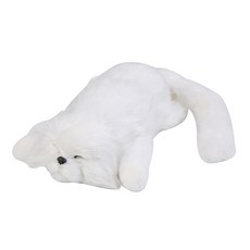 電動打滾貓 翻滾貓 仿真兒童電動毛絨玩具, 狗  白色,翻滾貓, 1個