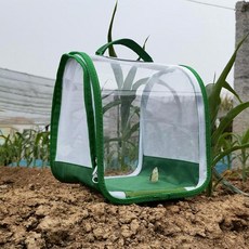 네츄럴팟 투명 크리터 마모 방지 PVC 메쉬 서식지 그물, Green, 1개