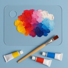 SSZ 유화용 투명 아크릴 사각 팔레트 20X30CM, 1개, 1