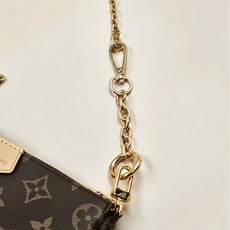 리폼용 가방 연장 체인 골드 스트랩 가방끈 길이조절 핸드백 어깨끈 장식, 실버