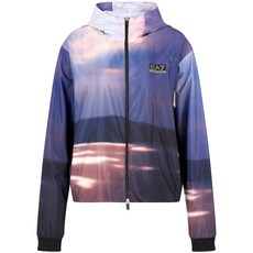 EA7엠포리오아르마니 패널 스포츠 후드 재킷