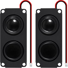 AEDIKO 2pcs 5W 8옴 미니 스피커 풀레인지 더블 캐비티 광고기 소형 3.3V 5VJST-PH2.5mm-2 핀 인터페이스 포함