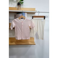 라썸베베 국내생산 아기 신생아 7부 칠부 면 메쉬 여아 내복 내의 70 80 90