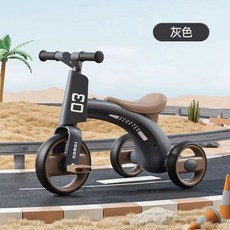다기능 아기 스쿠터 라이트 뮤직 워커 2-6 세 어린이 삼륜차 3 인 1 신제품, BLACK