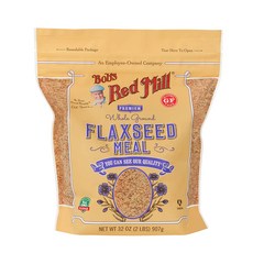 Bob's Red Mill 全粒磨碎亞麻籽 麵粉 無麩質, 1個, 907g