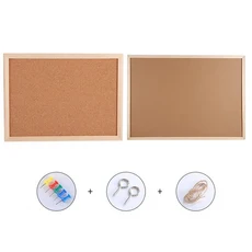사진 벽 DIY 코르크 디스플레이 패널 부드러운 장식 보드 나무 걸이식 배경 사무실 학교, 01 Single Sided, 01 S