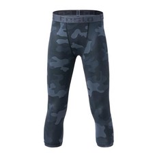 테슬라 언더레이어 주니어 카모 7부바지 TM-KUC18 스포츠 레깅스/타이즈