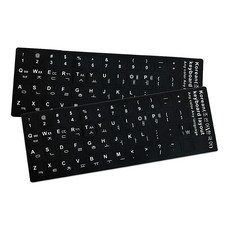 PVC 블랙 한글 자판 스티커 키보드 키캡 키스킨 한영, 본상품선택, 1개